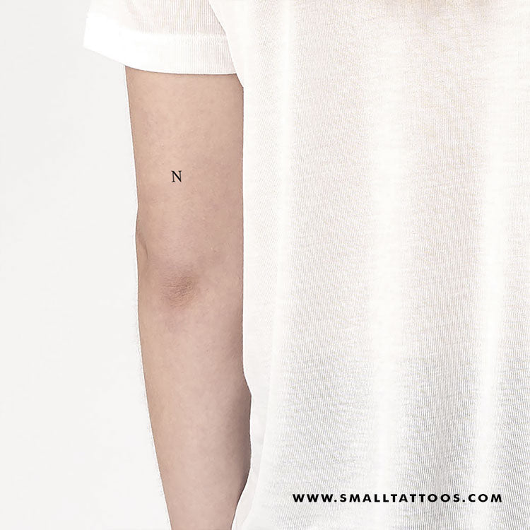 n Alphabet Semi Permanent Tattoo – Simply Inked